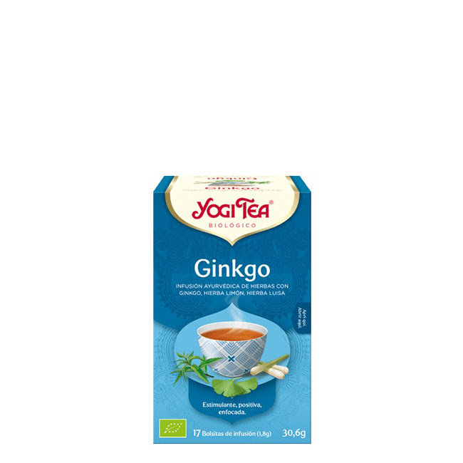 YogiTeaBioGingkoTeabagsx17 ヨギティー バイオ イチョウ ティーバッグ 17個入り - 画像 (1)