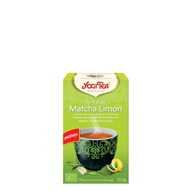YogiTeaBioGreenTeaMatchaLemonTeabagsx17 ヨギティー 有機緑茶 抹茶レモン ティーバッグ 17個入り - 画像 (1)