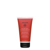 Bottle  of  Apivita  Color  Protect  Conditioner  by  Apivita,  a  hair  conditioner  indicated  for  maintaining  and  protecting  hair  color.