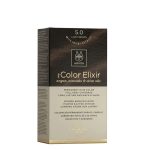 Box of Apivita My Color Elixir Permanent Hair Color 5.0 Light Brown by Apivita, a hair dye indicated for light brown hair coloring.