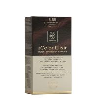 Box  of  Apivita  My  Color  Elixir  Permanent  Hair  Color  5.65  Light  Brown  Red  Mahogany  by  Apivita,  a  hair  dye  indicated  for  red  mahogany  color.