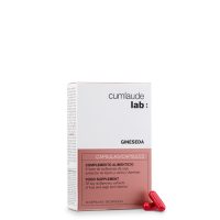 Box  of  Cumlaude  Lab  Gineseda  by  Cumlaude  Lab,  a  food  supplement  indicated  for  hormonal  disturbances  of  menopause.