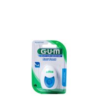 Product  container  of  GUM  Easy  Floss  Dental  Floss  30m  by  GUM,  a  monofilament  floss  indicated  for  gentle  interdental  cleaning.
