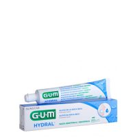 Tube  of  GUM  Hydral  Toothpaste  75ml  by  GUM,  a  toothpaste  indicated  for  hydrating  the  mouth  and  preventing  cavities.