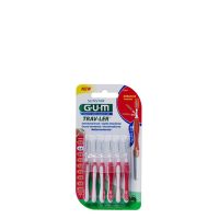 Box  of  GUM  Interdental  Brush  Trav-Ler  1314  by  GUM,  a  brush  indicated  for  cleaning  interdental  spaces  and  removing  plaque.