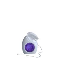 Product  container  of  GUM  Ortho  Dental  Floss  3220  by  GUM,  a  dental  floss  indicated  for  cleaning  interdental  spaces  and  braces  supports.