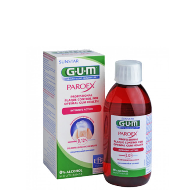 GUMParoexIntensiveActionMouthwash300ml GUM Paroex Enjuague Bucal Acción Intensiva 300ml - Image 1