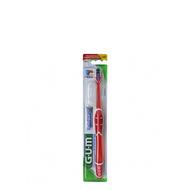 GUMTechniqueToothbrushCompactSoft491 GUM Technique+ Escova de Dentes Compacta Macia 491 - Image 1