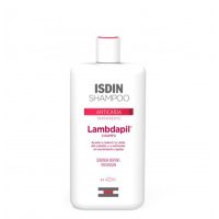 Bottle  of  Isdin  Lambdapil  Anti-Hair  Loss  Shampoo  by  Isdin,  a  shampoo  indicated  for  preventing  hair  loss.