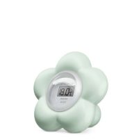 Product  container  of  Philips  Avent  Digital  Thermometer  Mint  Green,  a  digital  device  indicated  for  temperature  control.