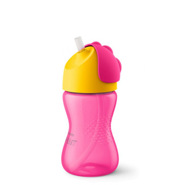 PhilipsAventMagicCupwithStrawGirl300ml Philips Avent Magic Cup com Palha Menina 300ml - Image 1