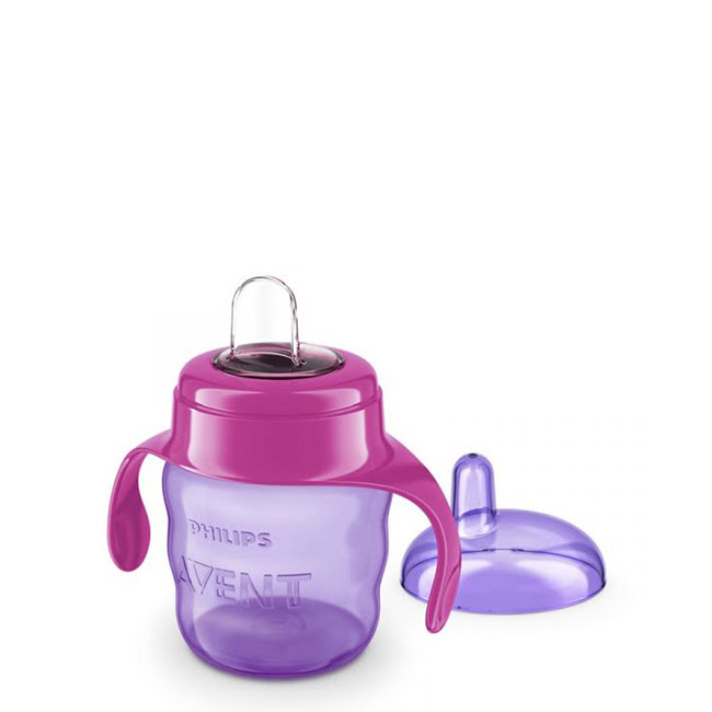 PhilipsAventSpoutCupGirl200ml Philips Avent Vaso con Boquilla Niña 200ml - Image 1