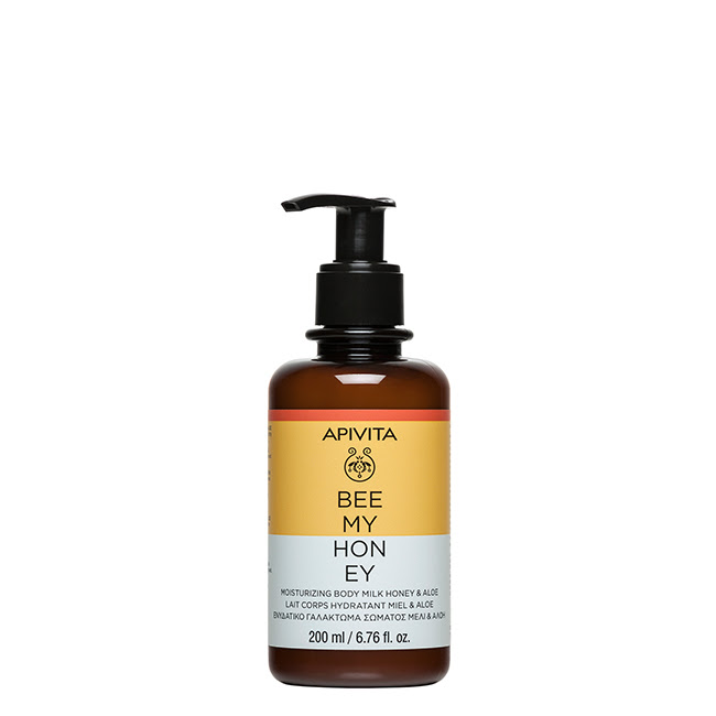 ApivitaBeeMyHoneyBodyMilkHoneyandAloe250ml Bottle of Apivita Bee My Honey Body Milk Honey and Aloe by Apivita, a body milk indicated for moisturizing and softening body skin.