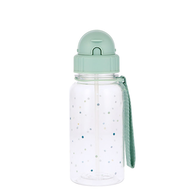 BIBSStrawBottleDotsSage500ml BIBS ストローボトル ドッツ セージ 500ml - 画像 (1)