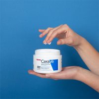 a  rich  cream  indicated  for  moisturizing  and  soothing  dry  skin.