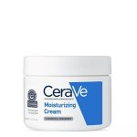 Jar of CeraVe Moisturizing Cream by CeraVe, a rich cream indicated for moisturizing and soothing dry skin.