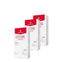 Box  of  Cistitone  Forte  BD  Capsules  by  Cistitone,  a  food  supplement  indicated  for  strengthening  hair  and  nails.