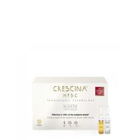 Box  of  Crescina  HFSC  Transdermic  Complete  Treatment  500  Man  by  Crescina,  a  liquid  kit  indicated  for  medium  hair  thinning.