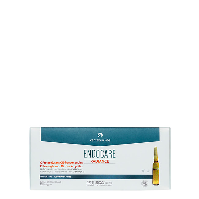 EndocareRadianceCProteoglycansOil-freeAmpoulesx30 Box of Endocare Radiance C Proteoglycans Oil-free by Endocare, a serum indicated for hydrating oily and combination skin.