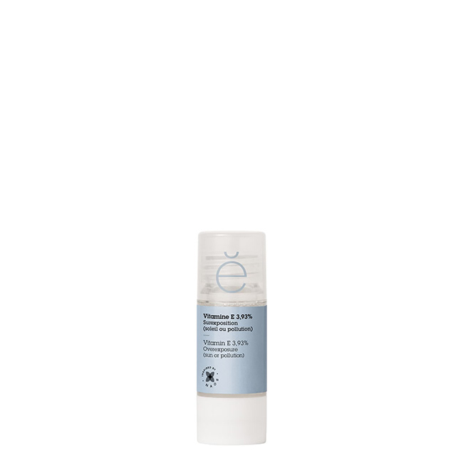 EtatPurPureActiveVitaminE3.93%15ml Bottle of Etat Pur Pure Active Vitamin E by Etat Pur, an active concentrate indicated for protecting skin from pollution.