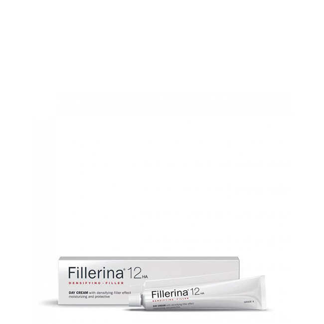 Fillerina12HADensifying-FillerGrade4DayCream50ml Jar of Fillerina 12HA Densifying-Filler Grade 4 Day Cream by Fillerina, a day cream indicated for reducing deep wrinkles.