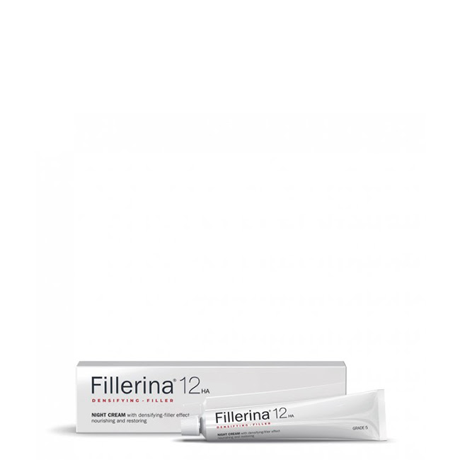 Fillerina12HADensifying-FillerGrade5NightCream50ml Jar of Fillerina 12HA Densifying-Filler Grade 5 Night Cream by Fillerina, a night cream indicated for very deep wrinkles.