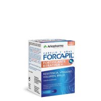 by Forcapil, a food supplement indicated for protecting and strengthening hair.