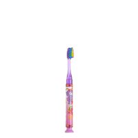 Product  container  of  GUM  Junior  Light-Up  Toothbrush  by  GUM,  a  toothbrush  indicated  for  cleaning  teeth  and  gums  in  children.