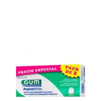 Box  of  GUM  Original  White  Duo  Toothpaste  by  GUM,  a  toothpaste  indicated  for  restoring  the  natural  white  color  of  teeth.