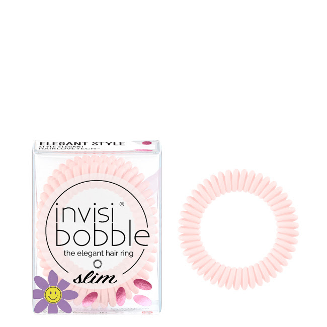 InvisibobbleSlimRetroDreaminCuterthanyouPinkHairTiex3 Invisibobble Slim Retro Dreamin' Cuter than you Pink Elástico 3un. - Image 1