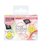 Product container of Invisibobble Sprunchie Duo by Invisibobble, a hair tie indicated for securing hair without damage.