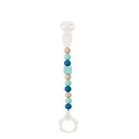 Nattou Silicone Pacifier Clip Mint