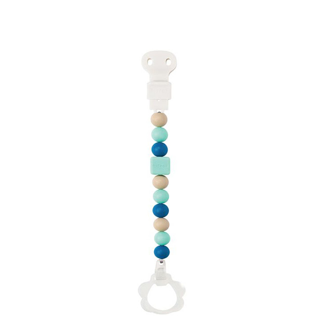 NattouSiliconePacifierClipMint Nattou Silicone Pacifier Clip Mint