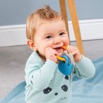 Nattou Silicon Teether Bear+Duck イエローオーカーリング - 画像 (2)