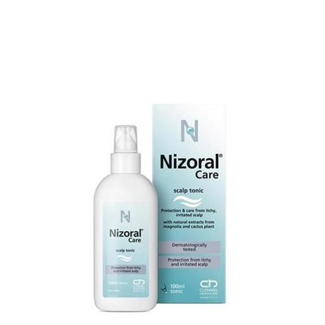 NizoralCareScalpTonic100ml Spray of Nizoral Care Scalp Tonic by Nizoral, a hair tonic indicated for moisturizing and soothing the irritated scalp.