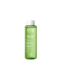 Bottle  of  SVR  Sebiaclear  Micro-Peel  Water  by  SVR,  a  watery  concentrate  indicated  for  unclogging  pores  and  smoothing  skin.