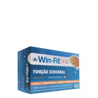 Box  of  Win-Fit  mc  Brain  Function  Capsules  by  Win-Fit,  a  dietary  supplement  indicated  for  memory  and  concentration.