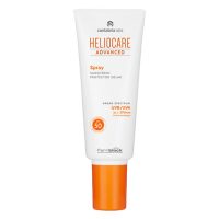 Spray  of  Heliocare  Advanced  Sunscreen  SPF50  by  Heliocare,  a  sun  spray  indicated  for  protecting  skin  from  UVA  and  UVB  rays.