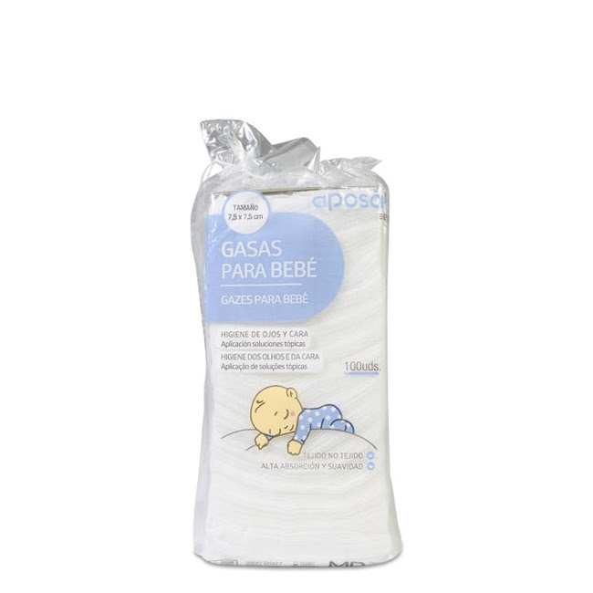 AposánBabyGauzesNonwovenNonSterile7.5X7.5cmx100 Aposán Baby Gauzes Nonwoven Non Sterile 7.5 X 7.5cm x100