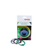 Aposán Lemongrass Bracelet Marine Knot Green/Blue/Red x3