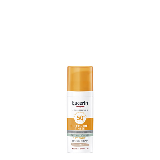 EucerinSunOilControlSPF50TintedGel-CreamMedium50ml Eucerin Sun Oil Control SPF50+ ティンテッド ジェルクリーム ミディアム 50ml - 画像 (1)