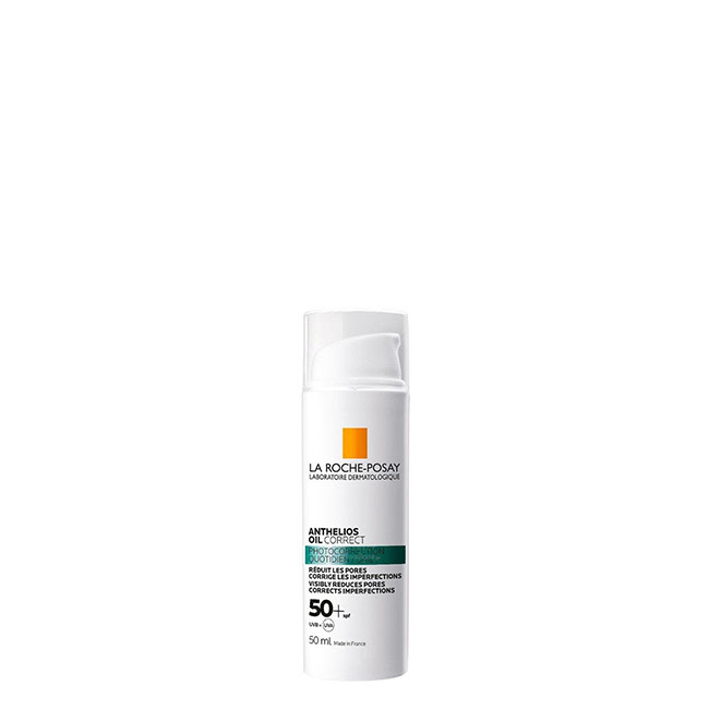 LaRochePosayAntheliosOilCorrectSPF50GelCream50ml Tube of La Roche Posay Anthelios Oil Correct SPF50 Gel Cream by La Roche Posay, a gel cream indicated for oily skin protection.