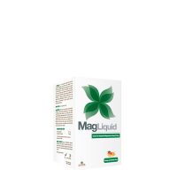 Sachet  of  MagLiquid  Mango  and  Orange  Flavor  by  MagLiquid,  a  food  supplement  indicated  for  muscle  and  psychological  function.