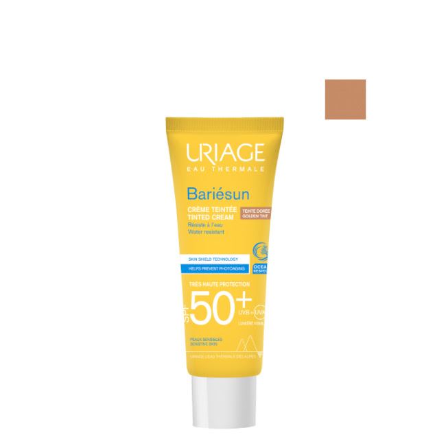 UriageBariesunTintedCreamSPF50+GoldenTint50ml Uriage Bariesun Tinted Cream SPF50+ Golden Tint 50ml