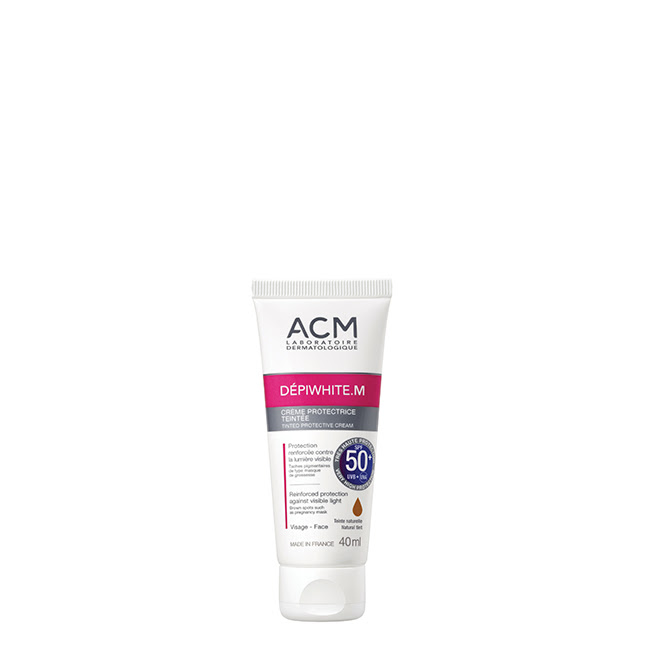 ACMDépiwhiteMSPF50+TintedProtectiveCream40ml Tube of ACM Dépiwhite M SPF50