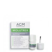 Bottle  of  ACM  Molutrex  Solution  for  Local  Application  on  Skin  by  ACM,  a  solution  indicated  to  combat  Molluscum  contagiosum.