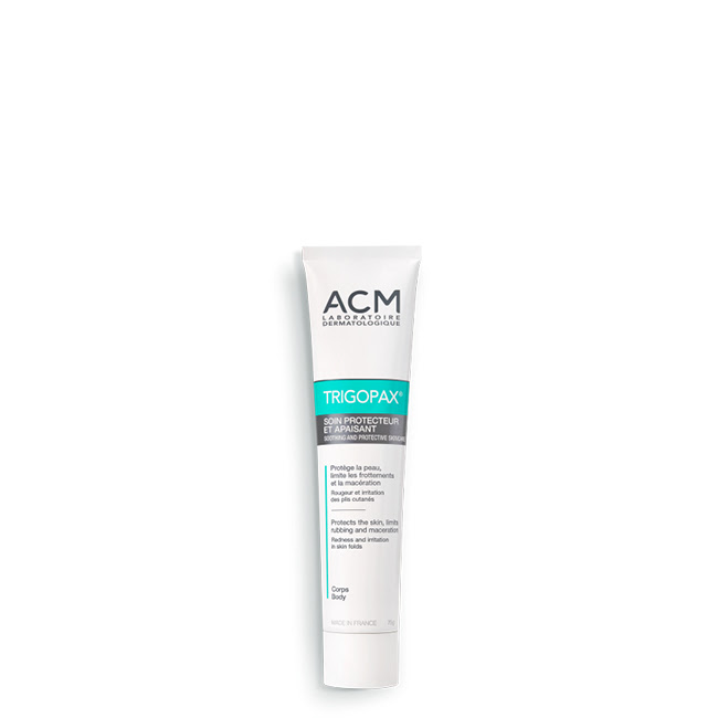 ACMTrigopaxSoothingandProtectiveCream75ml Tube of ACM Trigopax Soothing and Protective Cream by ACM, a cream indicated for soothing skin redness and irritation.