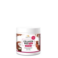 Product  container  of  Biocyte  Collagen  Max  Cocoa  Powder  Supplement  by  Biocyte,  a  powder  indicated  for  reducing  signs  of  aging.