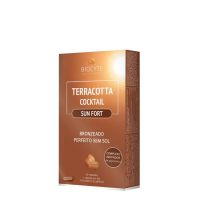 Box  of  Biocyte  Terracota  Cocktail  Sun  Fort  Capsules  by  Biocyte,  a  food  supplement  indicated  for  promoting  a  natural  tan.