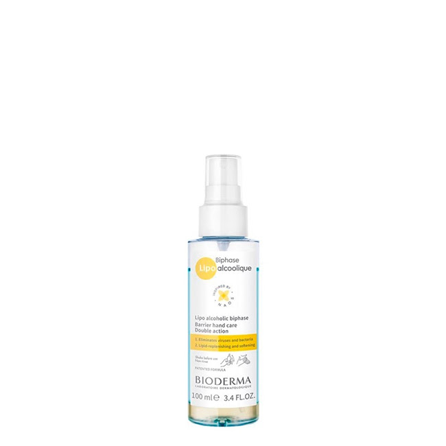 BiodermaBiphaseLipoAlcoholSanitizingSpray100ml Bioderma Biphase Lipo Alcohol Spray Desinfectante 100ml - Image 1